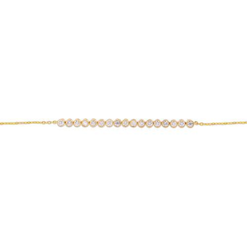 LET IT SLIDE DIAMOND TENNIS BRACELET FRONT 3