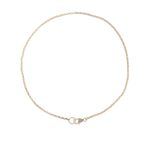 LUXE DIAMOND CHAIN LARIAT NECKLACE FRONT 2