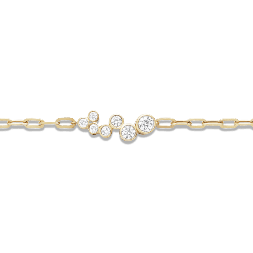 Lab Created Diamond Bubble Up Bracelet Close Up