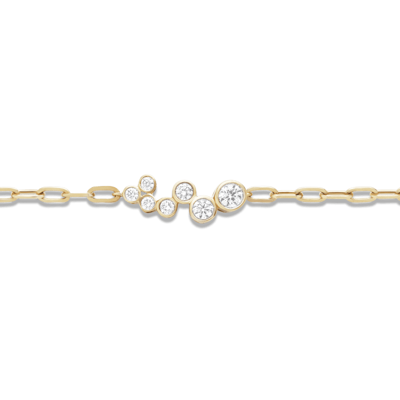 Lab Created Diamond Bubble Up Bracelet Close Up