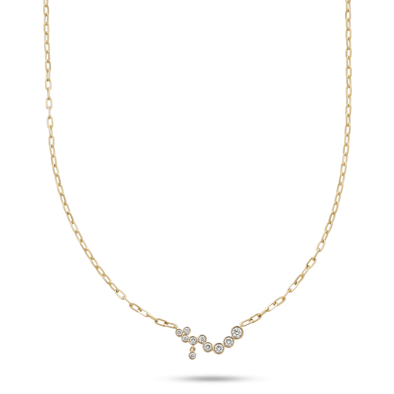 Lab Created Diamond Bubble Up Necklace2