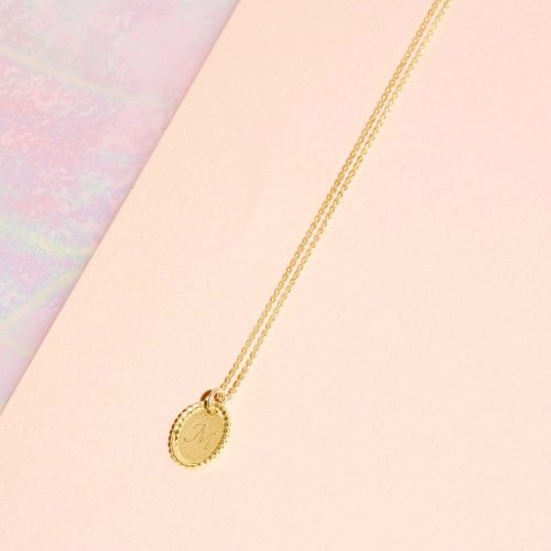 MAKE IT YOURS MINI MEDALLION NECKLACE EDITORIAL