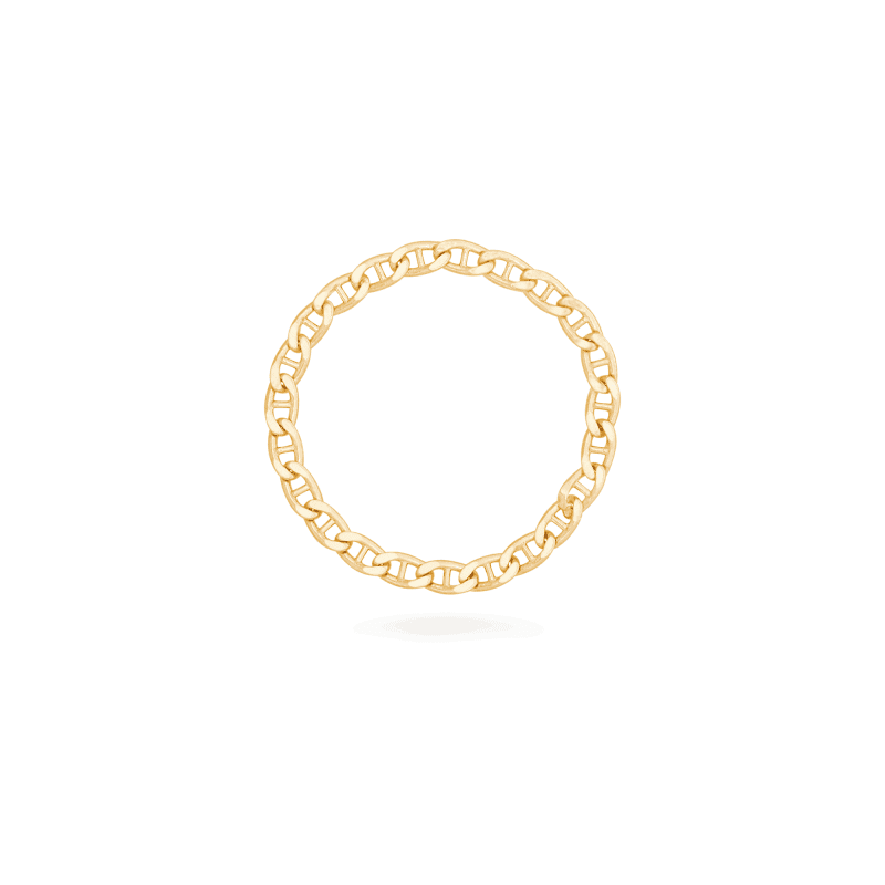 Stone and Strand 10K Yellow Gold Maritime Chain Ring Front Image