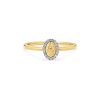 Stone and Strand 10K Yellow Gold Marquee Diamond Initial Ring Front Image