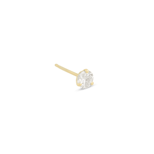 MEDIUM DIAMOND STUD SIDE 1