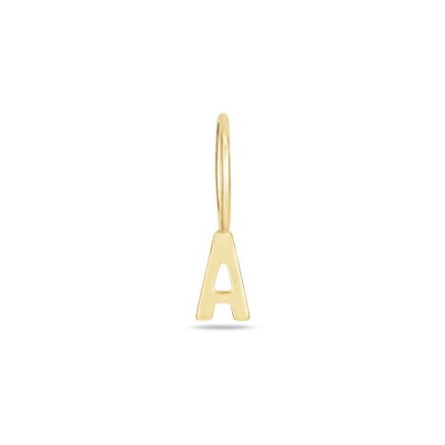 Stone and Strand 10K Yellow Gold Mini Initial Charm Front Image