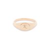 Stone and Strand 10K Yellow Gold Mini Pinky Signet Ring Front Image