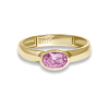 Stone and Strand 10K Yellow Gold Magenta Gallant Pink Topaz Ring Front Image