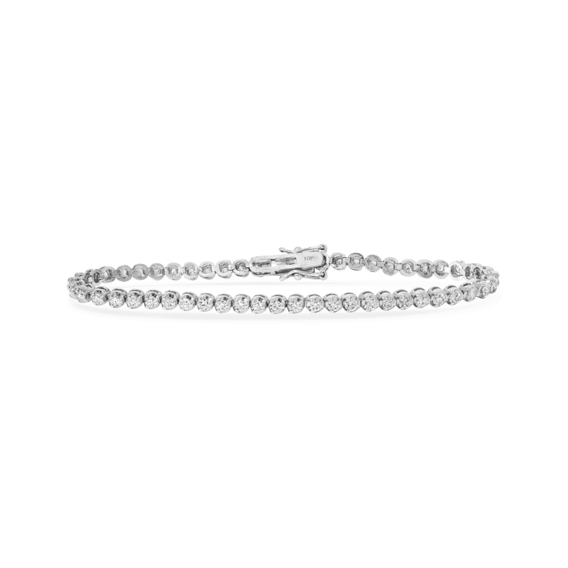 Stone and Strand 10K White Gold White Gold Noble Diamond Tennis Bracelet Front Image