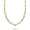 Stone and Strand 10K Yellow Gold Noble Diamond Tennis Necklace  Close Up Image