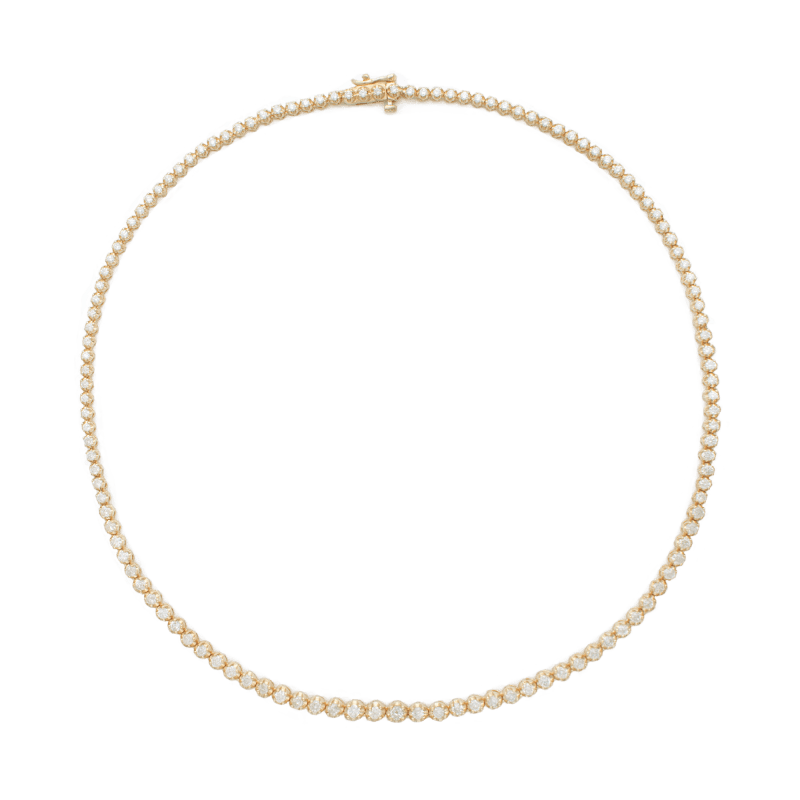 NOBLE DIAMOND TENNIS NECKLACE FRONT 2