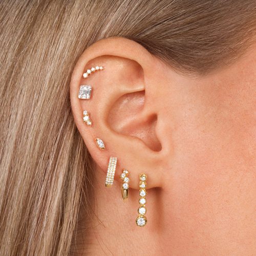 Noble Diamond Tennis Earrings