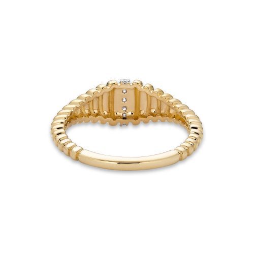 ONE ROW PAVE RING REAR