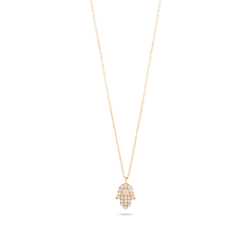 OPAL AND DIAMOND HAMSA NECKLACE FRONT 1