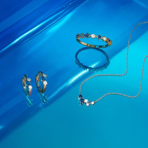 OUT OF THE BLUE DIAMOND NECKLACE EDITORIAL COLLECTION