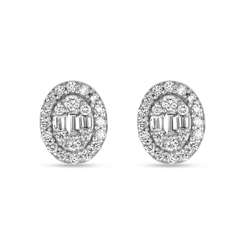 Oval Opulence Mosaic Studs