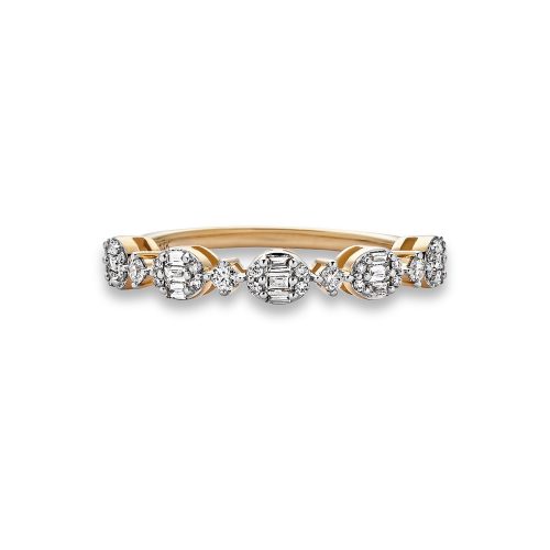 Stone and Strand 14K Yellow Gold Oval Opulence Diamond Ring Front Image