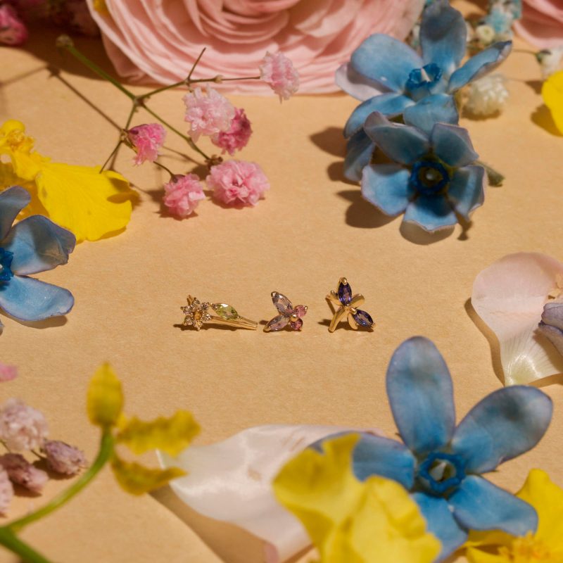 PASTEL BUTTERFLY STUDS EDITORIAL COLLECTION