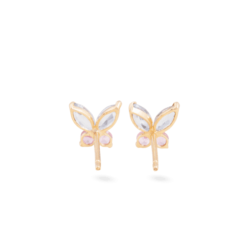 PASTEL BUTTERFLY STUDS REAR