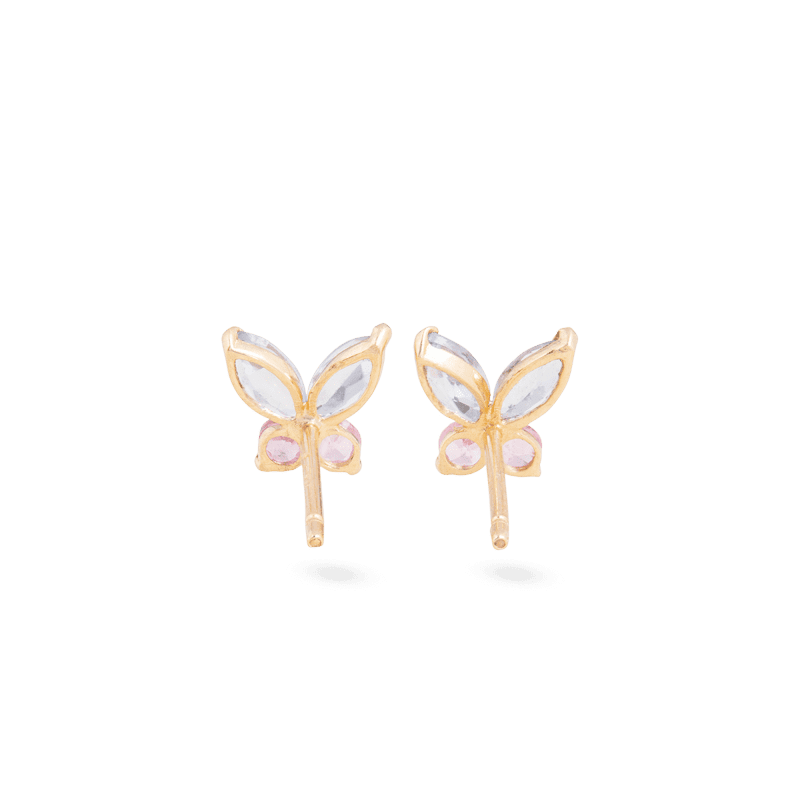 PASTEL BUTTERFLY STUDS REAR