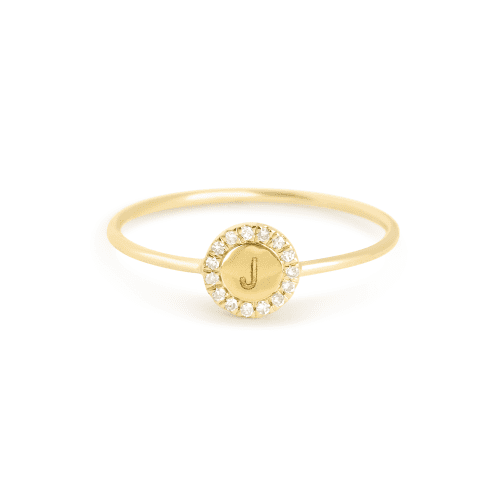 Pave Diamond Disc Ring