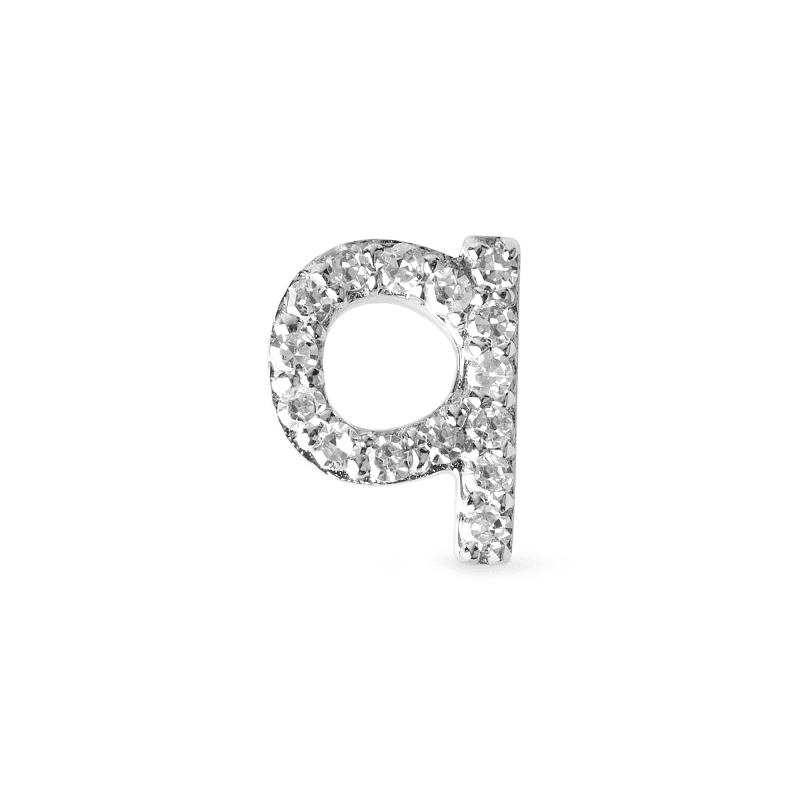 PAVE DIAMOND INITIAL ASYMMETRIC NECKLACE Q