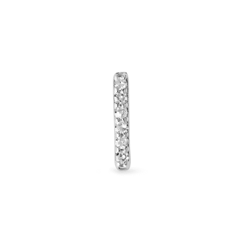 Stone and Strand 10K Yellow Gold Pave Diamond Initial Stud Front L Image