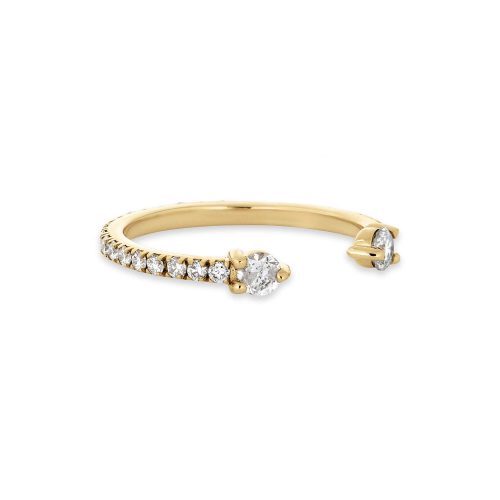 PAVE DIAMOND PINCH RING SIDE