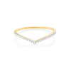 Stone and Strand 10K Yellow Gold Pave Diamond V Band Front Image