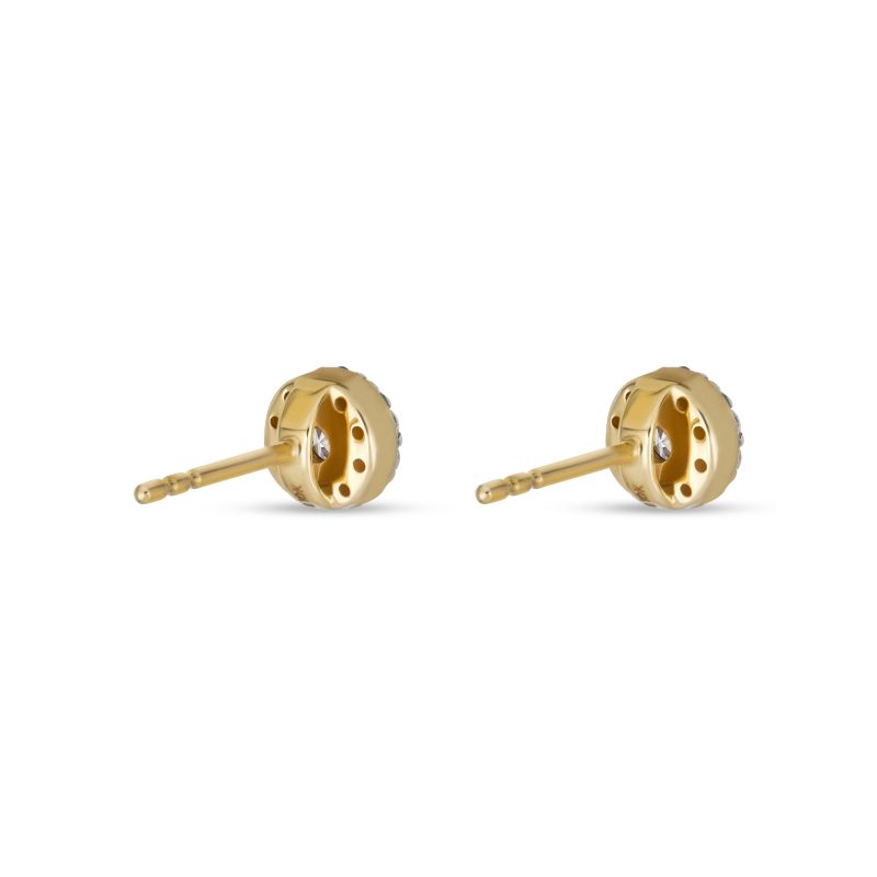 PAVE HALO CIRCLE STUDS REAR