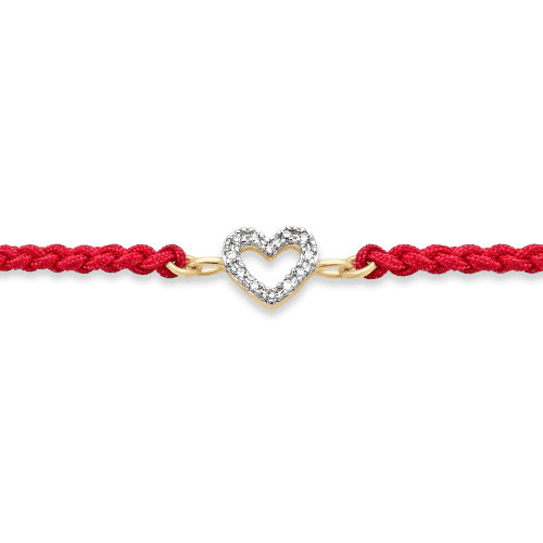 PAVE OPEN HEART BRACELET FRONT 2