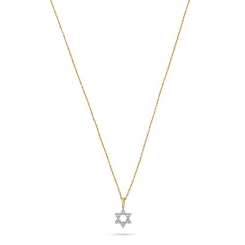 PAVE STAR OF DAVID NECKLACE FRONT 2