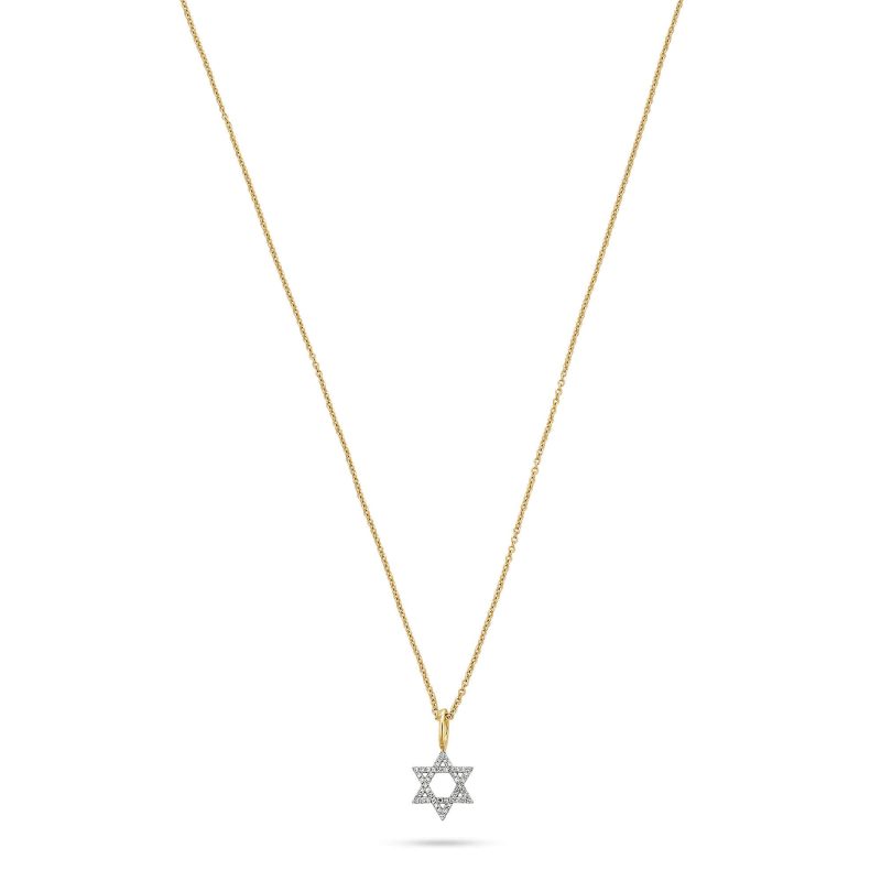 PAVE STAR OF DAVID NECKLACE FRONT 2