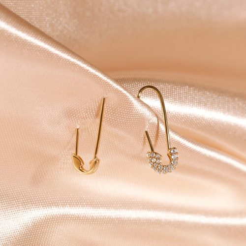 PAVE TOPAZ SAFETY FIRST EARRING EDITORIAL COLLECTION