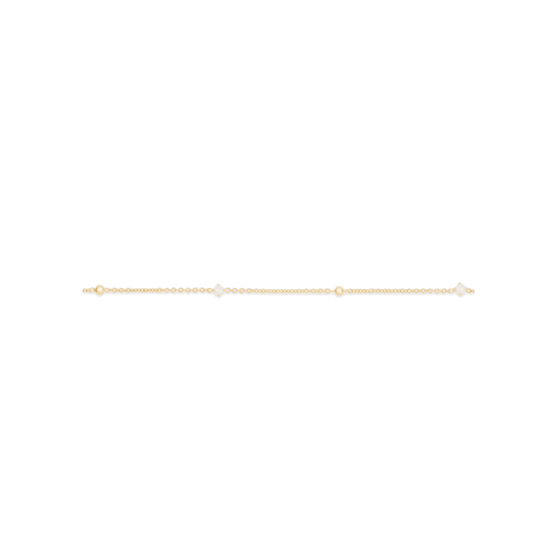 PEARL AND GOLD BALL BRACELET SIDE