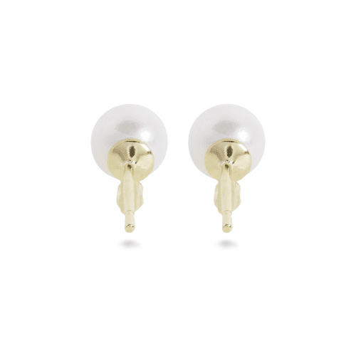 PEARL AND SAPPHIRE STUD EARRINGS REAR