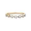 Stone and Strand 10K Yellow Gold Perfect Pear Diamond Band Front Image