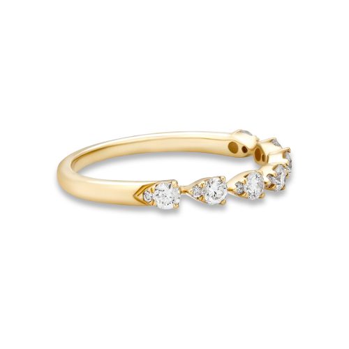 PERFECT PEAR DIAMOND BAND SIDE