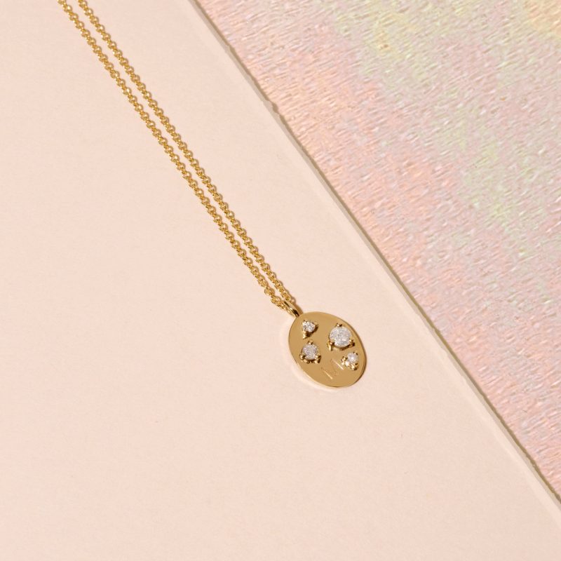 PERSONALIZED OVAL DIAMOND NECKLACE EDITORIAL