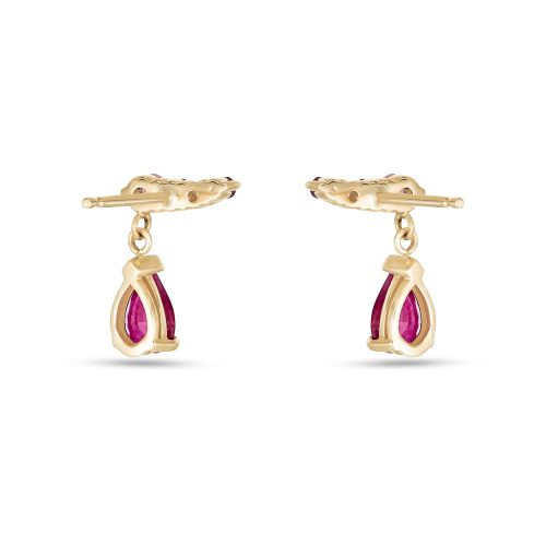 PINK POWER CLIMBER EARRINGS REAR