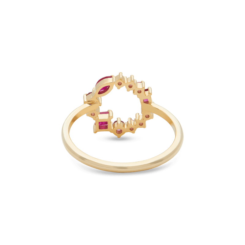 PINK POWER OPEN CIRCLE RING REAR