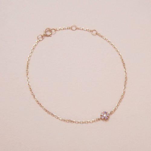 PINK SAPPHIRE FLOWER BRACELET EDITORIAL