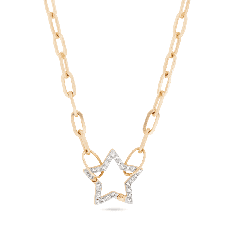 POP AND LOCK STAR NECKLACE FRONT