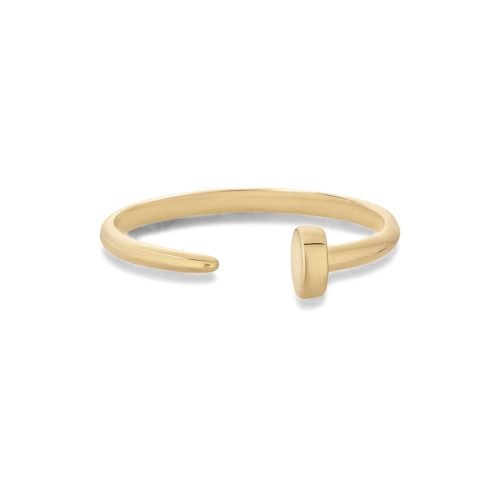 Stone and Strand 14K Yellow Gold Prince Ring Front Image