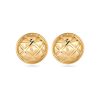 Stone and Strand 14K Yellow Gold Puff Puff Button Studs Front Image