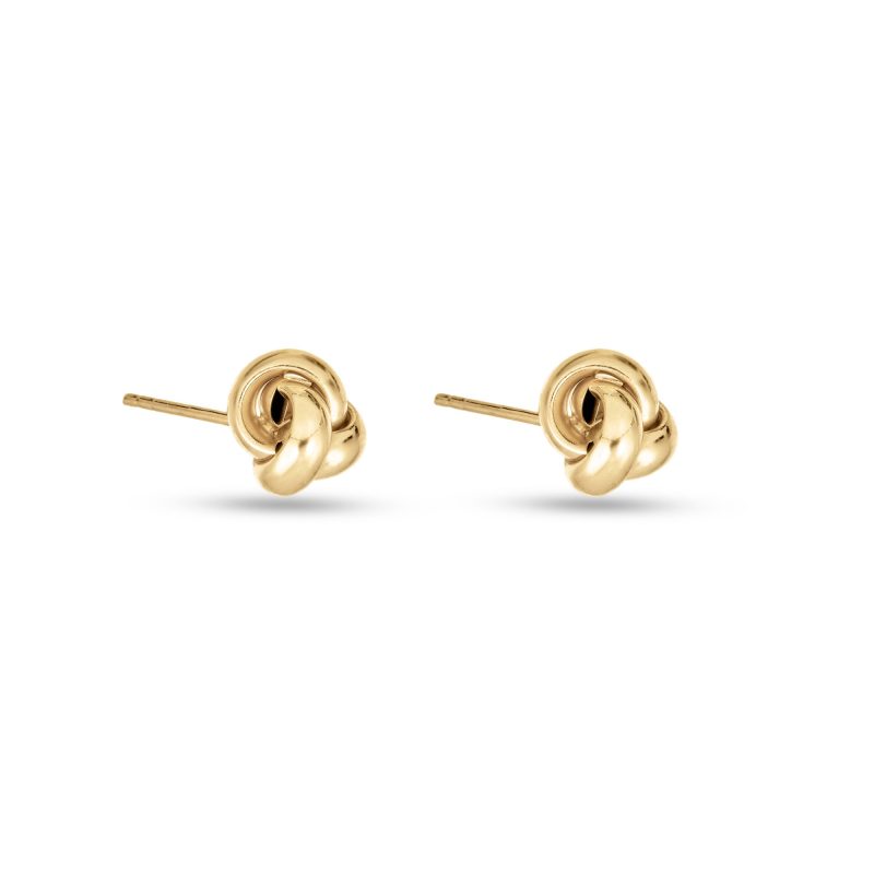 PUFFED KNOT STUDS SIDE