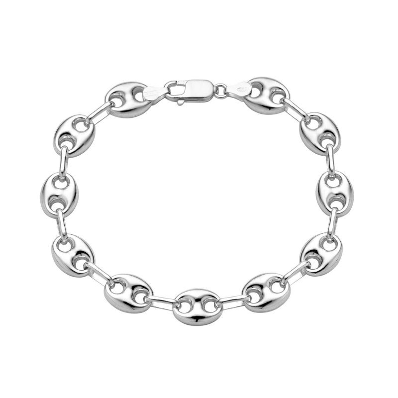 PUFFED MARITIME SILVER BRACELET FRONT