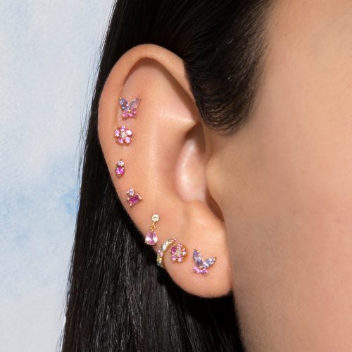 Pastel Butterfly Studs 1