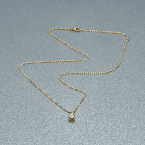 Perfect Pear Diamond Droplet Necklace Still Life