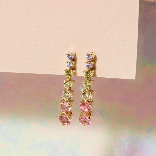 RAINBOW BRIGHT DROP EARRINGS EDITORIAL